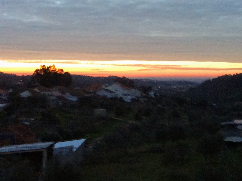 sunrise in Fungalvaz, renovation of an old manor house portugal