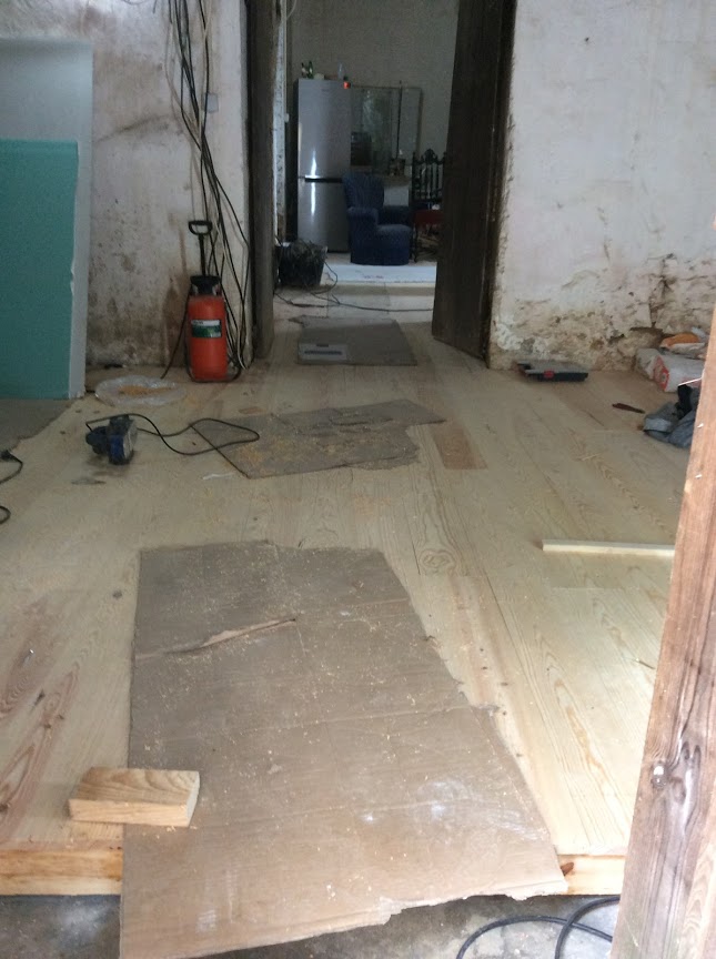 Laying a new wooden floor, Renovation of an Old Manor House Portugal